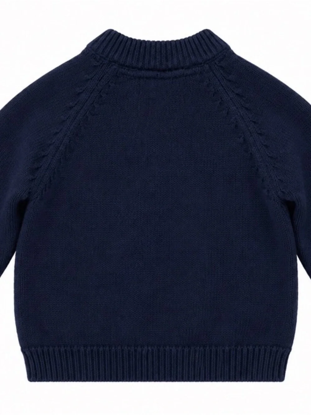 Zara Navy Quilted Knit Zip Front Kids Jacket